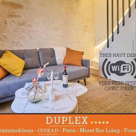 شقة Duplex Standing 7Min➤Fontainebleau-Insead⎮45Min➤Paris Veneux-les-Sablons المظهر الخارجي الصورة