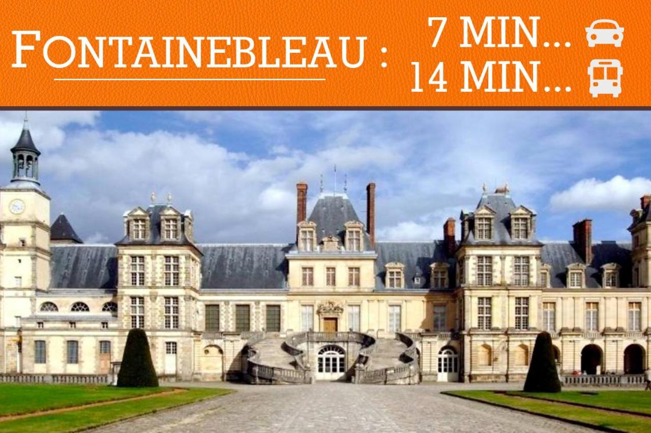 شقة Duplex Standing 7Min➤Fontainebleau-Insead⎮45Min➤Paris Veneux-les-Sablons المظهر الخارجي الصورة