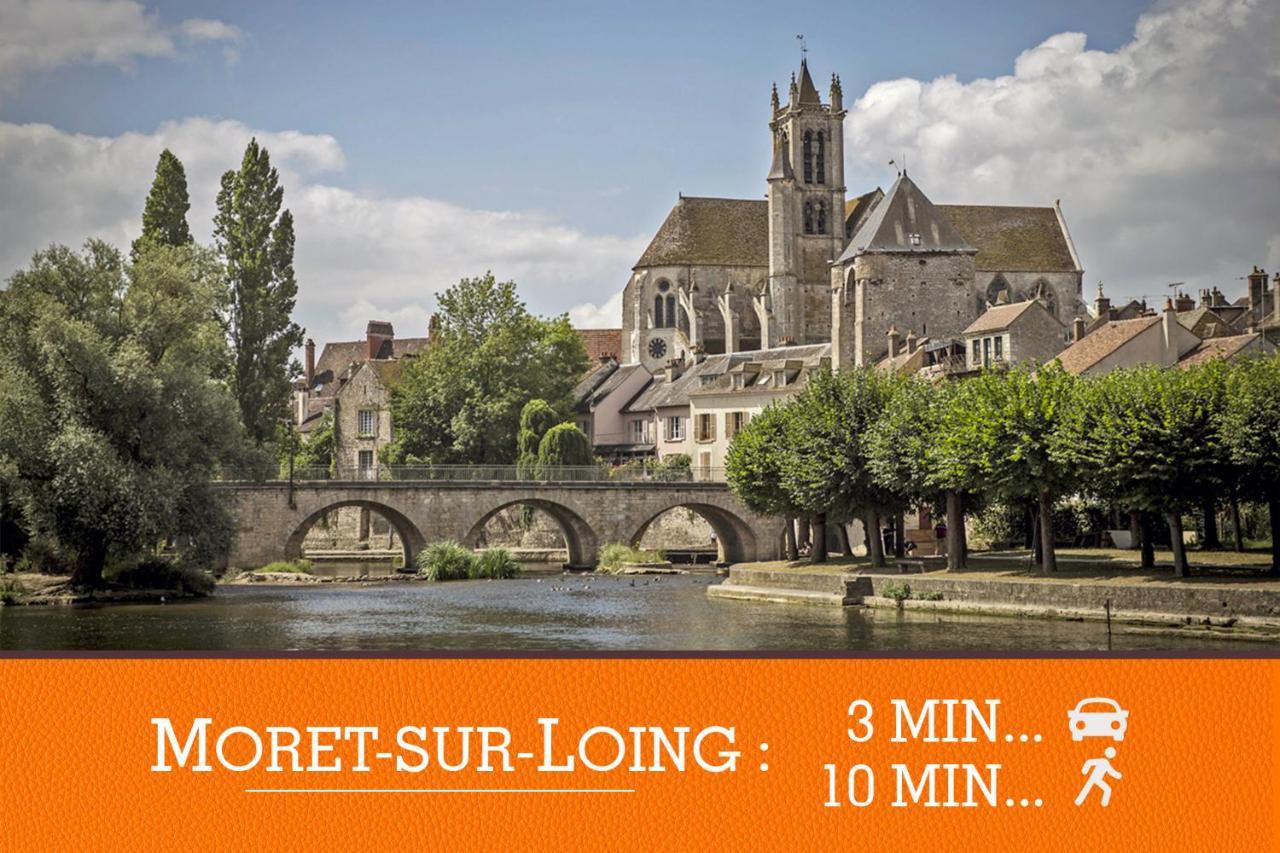 شقة Duplex Standing 7Min➤Fontainebleau-Insead⎮45Min➤Paris Veneux-les-Sablons المظهر الخارجي الصورة